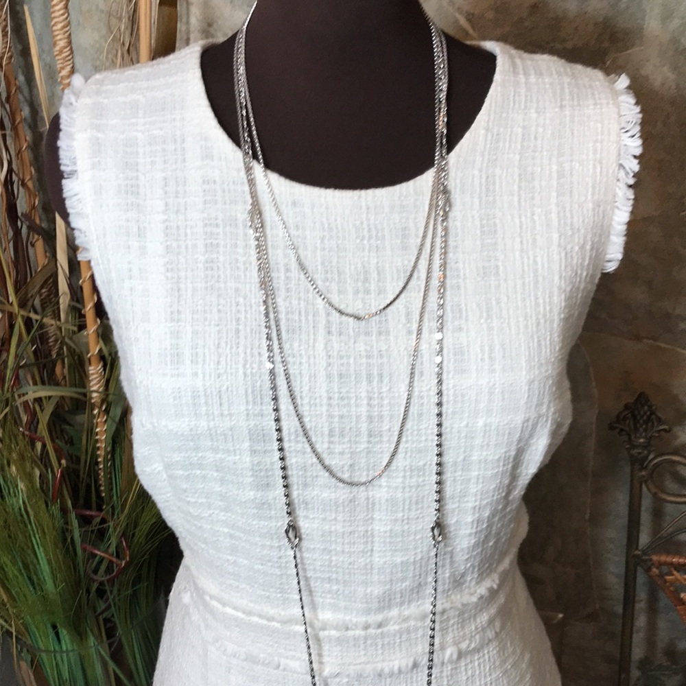 J.Crew 🌹  stunning creamy white tweed dress - Picture 6 of 16